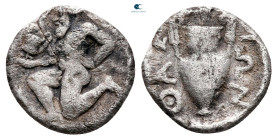 Thrace. Thasos circa 405-355 BC. Trihemiobol AR