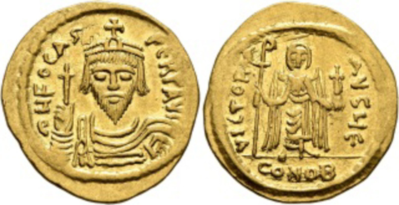 PHOCAS AV. SOLIDUS

AD 602-610. 
Phocas Av. solidus, AD 602-610, Constantinop...
