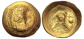 CONSTANTINE IX MONOMACHUS AV. HISTAMENON NOMISMA

AD 1042-1055. 
Constantine IX Monomachus Av. histamenon nomisma, AD 1042-1055, Constantinople MIN...