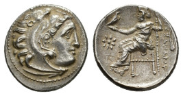 KINGS OF MACEDON, ALEXANDER III ‘THE GREAT' AR. DRACHM

336-323 BC. 
Kings of Macedon, Alexander III ‘the Great' Ar. drachm, 336-323 BC. Lampsakos....