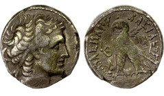 EGYPT, PTOLEMAIC, KLEOPATRA VII THEA NEOTERA AR. TETRADRACHM

51-30 BC. 
Egypt, Ptolemaic, Kleopatra VII Thea Neotera Ar. tetradrachm, 51-30 BC, Al...
