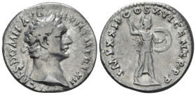 DOMITIAN AR. DENARIUS

AD 92-93. 
Domitian Ar. denarius. AD 92-93, Rome. IMP CAES DOMIT AVG GERM PM TR P XII; laureate head right. Rev. IMP XXII CO...