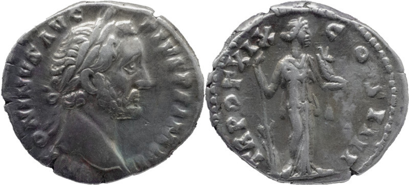 ANTONINUS PIUS AR. DENARIUS

Ca. AD 138-161. 
Antoninus Pius Ar. denarius, ca...