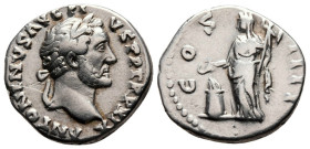 ANTONINUS PIUS AR. DENARIUS

AD 155-156. 
Antoninus Pius Ar. denarius, AD 155-156, Rome. ANTONINVS AVG PIVS P P TR P XIX; Head of Antoninus Pius, l...