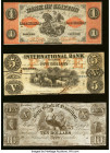 Canada Group Lot of 3 Examples Fine-Crisp Uncirculated. A large tear and annotations are noted on the $5 example. Pinholes and rust are noted on the $...