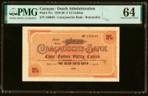 Curacao Curacaosche Bank 2 1/2 Gulden 1920 Pick 7Cr Remainder PMG Choice Uncirculated 64. HID09801242017 © 2022 Heritage Auctions | All Rights Reserve...