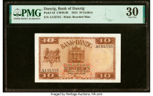 Danzig Bank of Danzig 10 Gulden 10.2.1924 Pick 53 PMG Very Fine 30. HID09801242017 © 2022 Heritage Auctions | All Rights Reserved