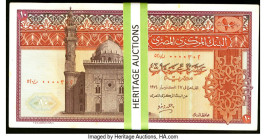 Low Serial Numbers 301-400 Egypt Central Bank of Egypt 10 Pounds 1974 Pick 46a One-Hundred Consecutive Examples About Uncirculated-Crisp Uncirculated....