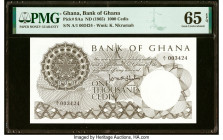 Ghana Bank of Ghana 1000 Cedis ND (1965) Pick 9Aa PMG Gem Uncirculated 65 EPQ. HID09801242017 © 2022 Heritage Auctions | All Rights Reserved
