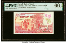 Israel Bank of Israel 500 Pruta 1955 / 5715 Pick 24a PMG Gem Uncirculated 66 EPQ. HID09801242017 © 2022 Heritage Auctions | All Rights Reserved