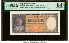 Italy Banco d'Italia 1000 Lire 1949 Pick 88b PMG Choice Uncirculated 64 EPQ. HID09801242017 © 2022 Heritage Auctions | All Rights Reserved