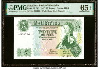 Mauritius Bank of Mauritius 25 Rupees ND (1967) Pick 32b PMG Gem Uncirculated 65 EPQ. HID09801242017 © 2022 Heritage Auctions | All Rights Reserved
