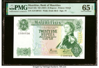 Mauritius Bank of Mauritius 25 Rupees ND (1967) Pick 32b PMG Gem Uncirculated 65 EPQ. HID09801242017 © 2022 Heritage Auctions | All Rights Reserved