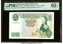 Mauritius Bank of Mauritius 25 Rupees ND (1967) Pick 32b PMG Gem Uncirculated 65 EPQ. HID09801242017 © 2022 Heritage Auctions | All Rights Reserved