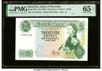 Mauritius Bank of Mauritius 25 Rupees ND (1967) Pick 32b PMG Gem Uncirculated 65 EPQ. HID09801242017 © 2022 Heritage Auctions | All Rights Reserved
