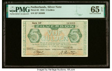 Netherlands Silver Note 5 Gulden 16.10.1944 Pick 63 PMG Gem Uncirculated 65 EPQ. HID09801242017 © 2022 Heritage Auctions | All Rights Reserved