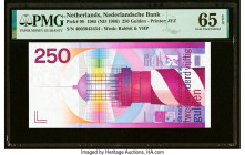 Netherlands Netherlands Bank 250 Gulden 1985 (ND 1986) Pick 98 PMG Gem Uncirculated 65 EPQ. HID09801242017 © 2022 Heritage Auctions | All Rights Reser...