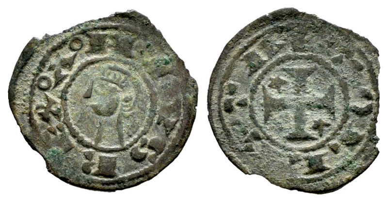 Reino de Castilla y León. Alfonso I (1109-1126). Óbolo. Toledo. (Bautista-no cit...