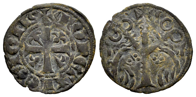 Reino de Castilla y León. Fernando III (1217-1252). Dinero. Sin ceca. (Bautista-...