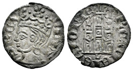 Reino de Castilla y León. Sancho IV (1284-1295). Cornado. León. (Bautista-430.7). Ve. 0,85 g. L y estrella a los lados del vástago central, L dejado d...