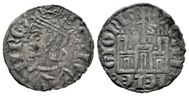 Reino de Castilla y León. Sancho IV (1284-1295). Cornado. Sevilla. (Bautista-432). Ve. 0,58 g. Estrella y S a los lados de la cruz del castillo. MBC. ...