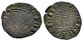 Reino de Castilla y León. Alfonso XI (1312-1350). Cornado. Sevilla. (Bautista-471.1). Ve. 0,87 g. Estrellas sobre las torres y cuenco bajo el castillo...