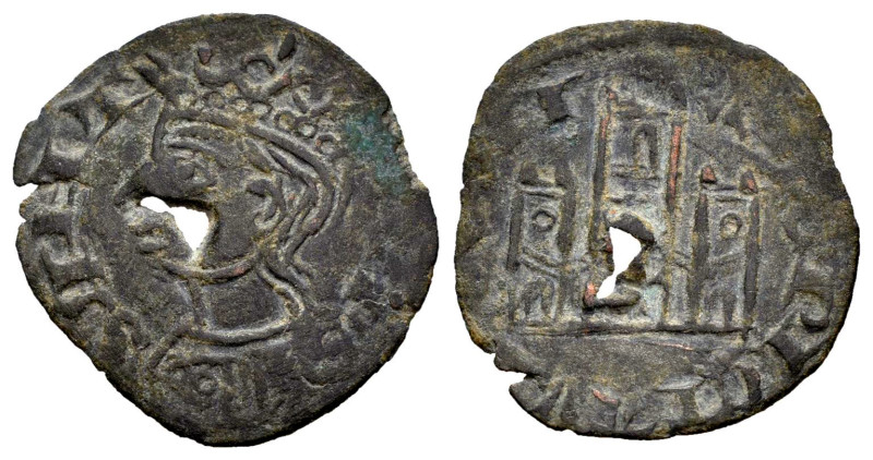 Reino de Castilla y León. Alfonso XI (1312-1350). Cornado. Sin ceca. Tipo Santa ...