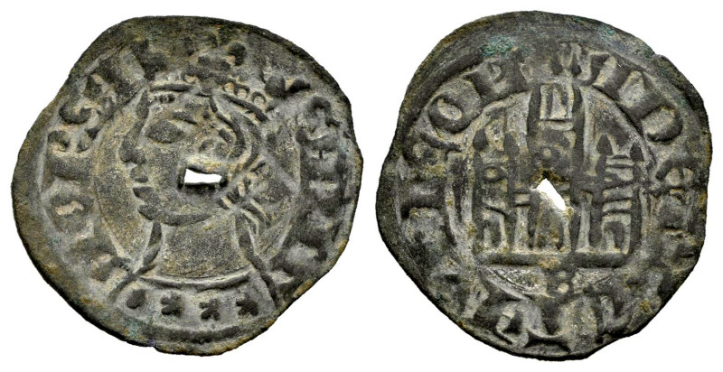 Reino de Castilla y León. Alfonso XI (1312-1350). Cornado. Burgos. Tipo Santa Or...
