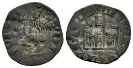 Reino de Castilla y León. Alfonso XI (1312-1350). Cornado. Burgos. Tipo Santa Orsa. (Bautista-498). Ve. 1,06 g. B bajo el castillo. Golpeada. Escasa. ...