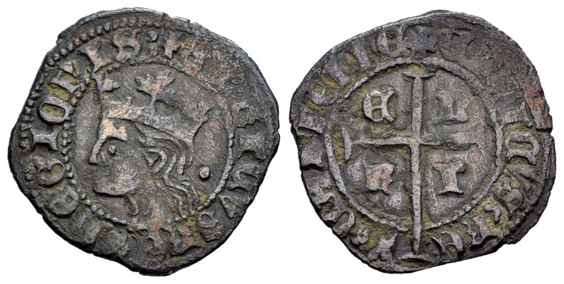 Reino de Castilla y León. Enrique II (1368-1379). Cruzado. (Bautista-638). Ve. 2...