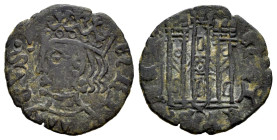 Reino de Castilla y León. Enrique II (1368-1379). Cornado. Cuenca. (Bautista-670). Ve. 1,37 g. Cuenco bajo el castillo. MBC. Est...25,00.
