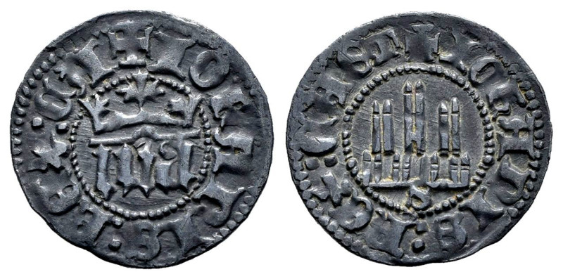 Reino de Castilla y León. Juan I (1379-1390). 1/6 de real. Sevilla. (Bautista-80...