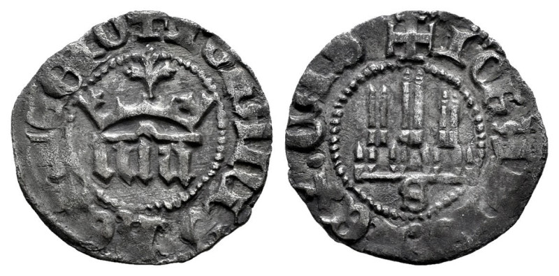 Reino de Castilla y León. Juan I (1379-1390). 1/6 de real. Sevilla. (Bautista-80...