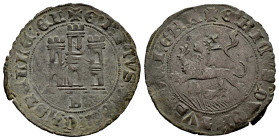 Reino de Castilla y León. Enrique IV (1399-1413). 1 maravedí. Burgos. (Bautista-958.2). Ae. 1,99 g. B bajo castillo. Bonito ejemplar. EBC-. Est...40,0...