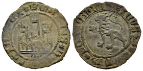 Reino de Castilla y León. Enrique IV (1399-1413). 1 maravedí. Segovia. (Bautista-973). Ve. 1,81 g. Acueducto bajo castillo. MBC+. Est...100,00.