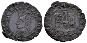 Reino de Castilla y León. Enrique IV (1399-1413). Dinero. Burgos. (Bautista-987.1). Rev.: + ENRICVS REX CASTELLE. Ve. 1,46 g. B bajo castillo. MBC+. E...