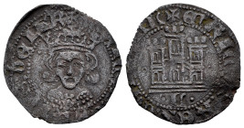 Reino de Castilla y León. Enrique IV (1399-1413). Medio cuartillo. León. (Bautista-1047). (Imperatrix-E4:15.23). Ve. 1,24 g. L bajo el castillo. Rarís...
