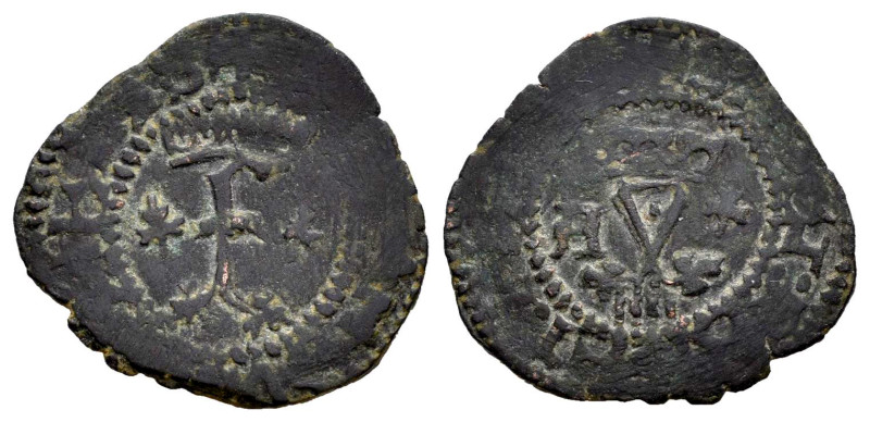 Fernando e Isabel (1474-1504). Blanca. Segovia. A. (Cal-41). (Rs-631 var). Ae. 1...