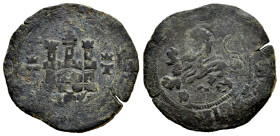 Fernando e Isabel (1474-1504). 2 maravedís. Toledo. (Cal-115). (Rs-789). Ae. 5,14 g. Castillo entre T-T coronadas. MBC-. Est...25,00.