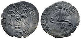 Fernando e Isabel (1474-1504). 1/2 real. Segovia. (Cal-242). Ag. 1,66 g. Acueducto en anverso. MBC. Est...50,00.