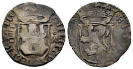 Felipe II (1556-1598). Cuartillo. Valladolid. A. (Cal-82). (Jarabo-Sanahuja-A294). Ae. 2,71 g. Marca de ceca flanqueada por 2 roeles. Escasa. MBC-/BC+...