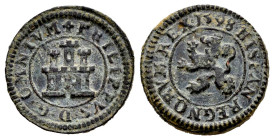 Felipe II (1556-1598). 1 maravedí. 1598. Segovia. (Cal-84). (Jarabo-Sanahuja-B19). Ae. 2,01 g. Sin indicación de ceca ni valor. MBC+. Est...35,00.