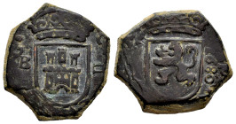 Carlos II (1665-1700). 2 maravedís. 1680. Burgos. (Cal-50). (Jarabo-Sanahuja-N01). Ae. 7,32 g. MBC. Est...25,00.