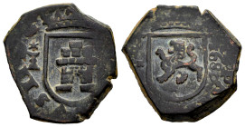 Carlos II (1665-1700). 2 maravedís. 1680. Cuenca. (Cal-60). (Jarabo-Sanahuja-N24). Ae. 5,87 g. MBC+. Est...25,00.
