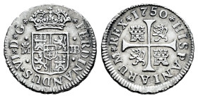 Fernando VI (1746-1759). 1/2 real. 1750. Madrid. JB. (Cal-69). Ag. 1,42 g. MBC+. Est...60,00.