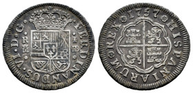 Fernando VI (1746-1759). 1 real. 1757. Madrid. JB. (Cal-181). Ag. 2,80 g. Tono. MBC. Est...50,00.