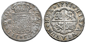 Carlos III (1759-1788). 1 real. 1771. Madrid. PJ. (Cal-388). Ag. 2,74 g. MBC. Est...40,00.