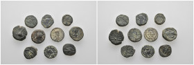 Bronze, 10 pieces - 13.86 gr - SOLD AS SEEN, No Return.