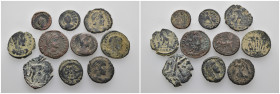 Bronze, 10 pieces - 20.30 gr - SOLD AS SEEN, No Return.