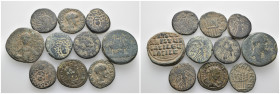 Bronze, 10 pieces - 78.23 gr - SOLD AS SEEN, No Return.